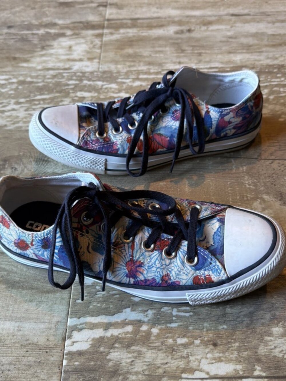 CONVERSE Chuck Taylor All Star Low Top 551549F Daisy Floral Women’s 8 - Picture 3 of 8